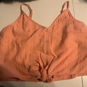 Roxy peach tank top size medium